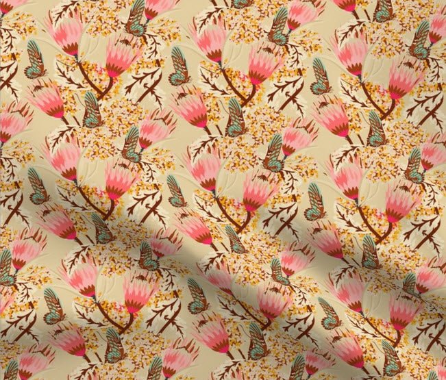 Frank & Rio-Western Shirts for Women-Blue Chambray/Butterfly - Frank & Rio