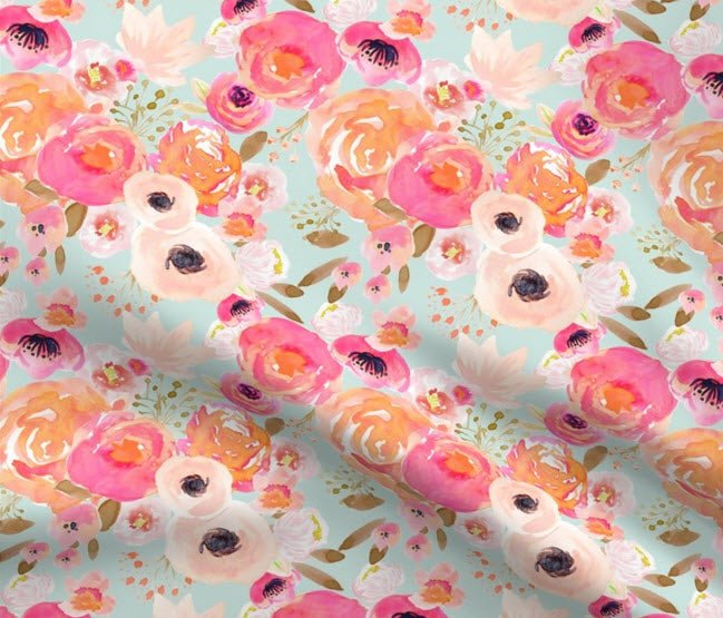 Frank & Rio-Western Shirts for Women- Stretch White/Pastel Roses - Frank & Rio