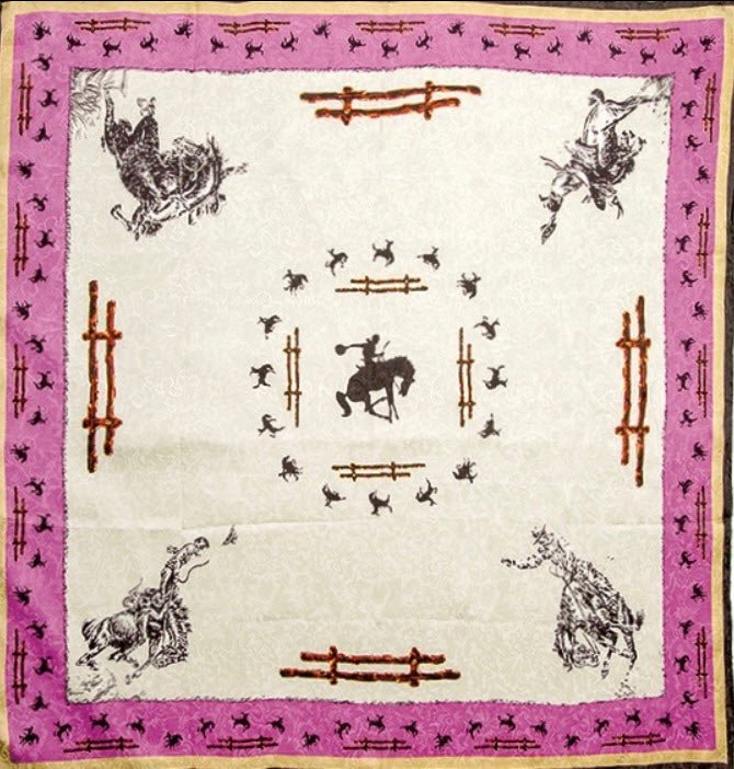 Ivory Fences Silk WIld Rag - Frank & Rio