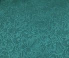 100% Silk Teal Jacquard Wild Rag - Frank & Rio
