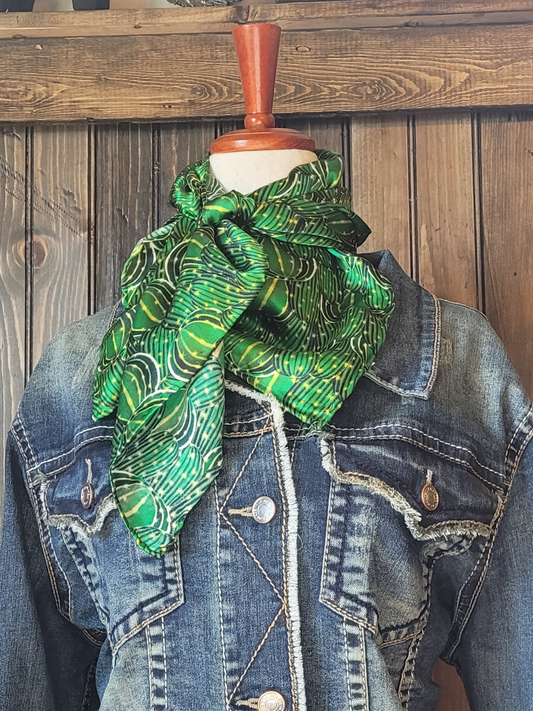 100% Silk Barrel Cactus Wild Rag