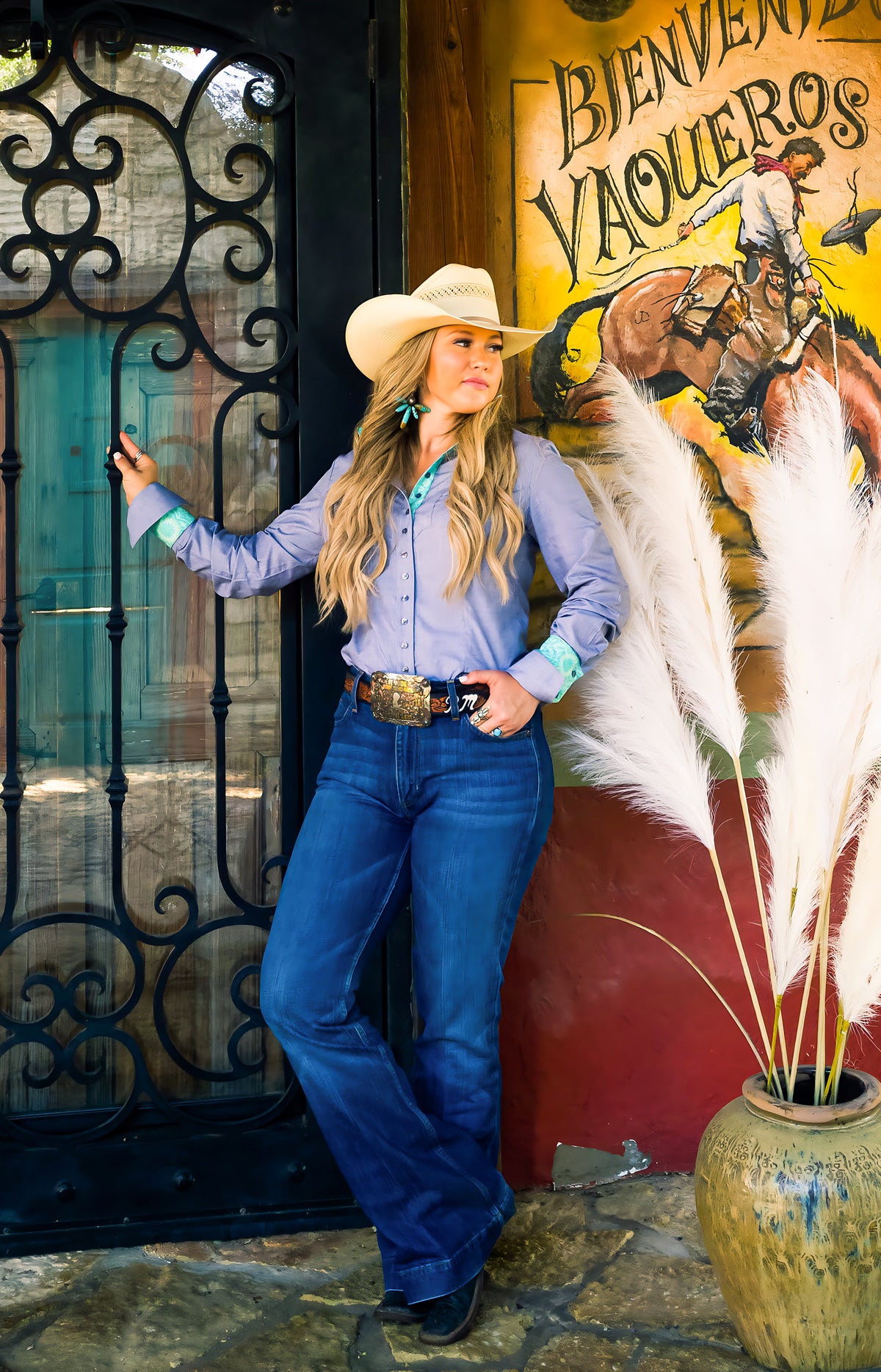 Frank & Rio - Women's Long Sleeve Western Button Down Shirts