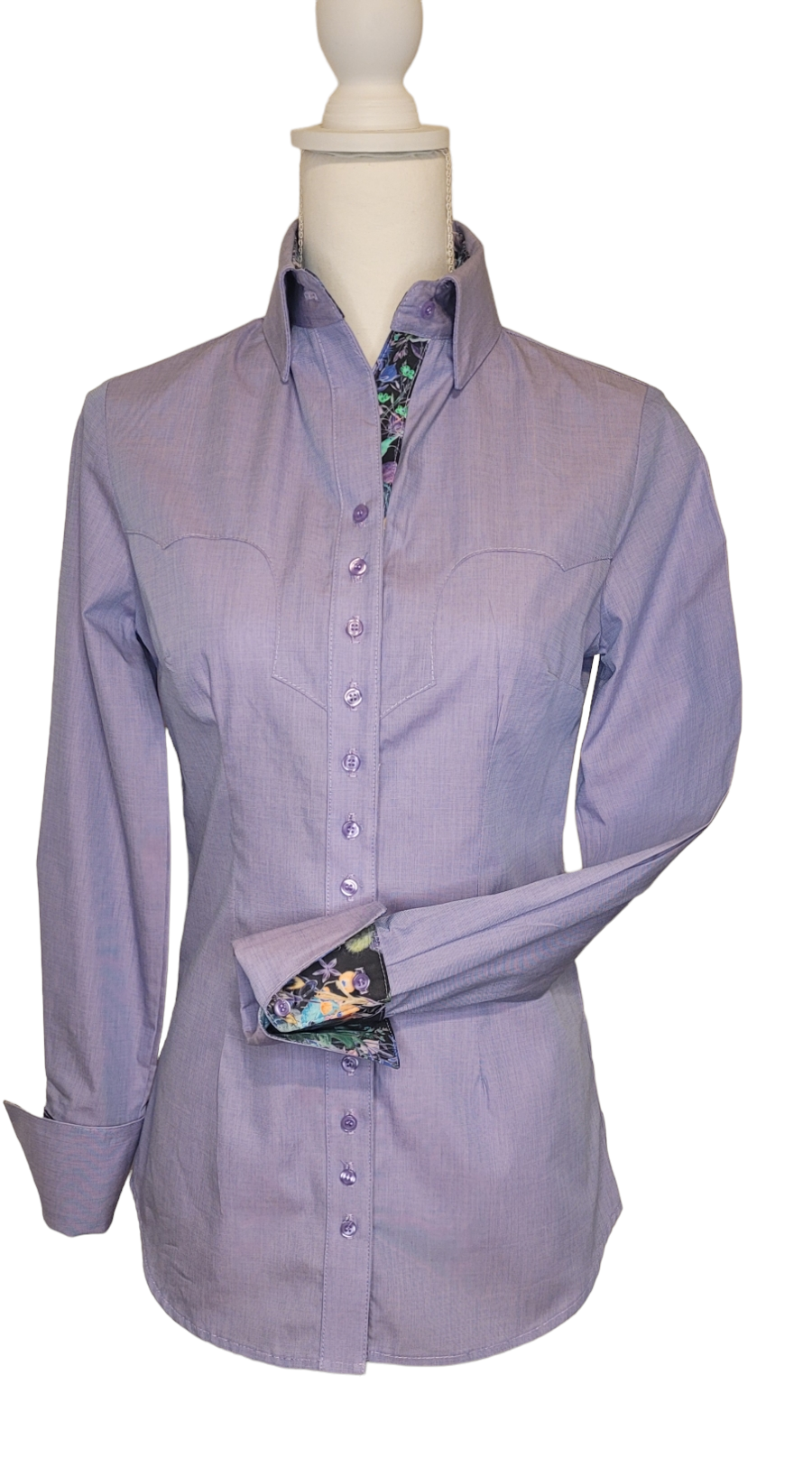 Lavender dress 2024 shirt womens