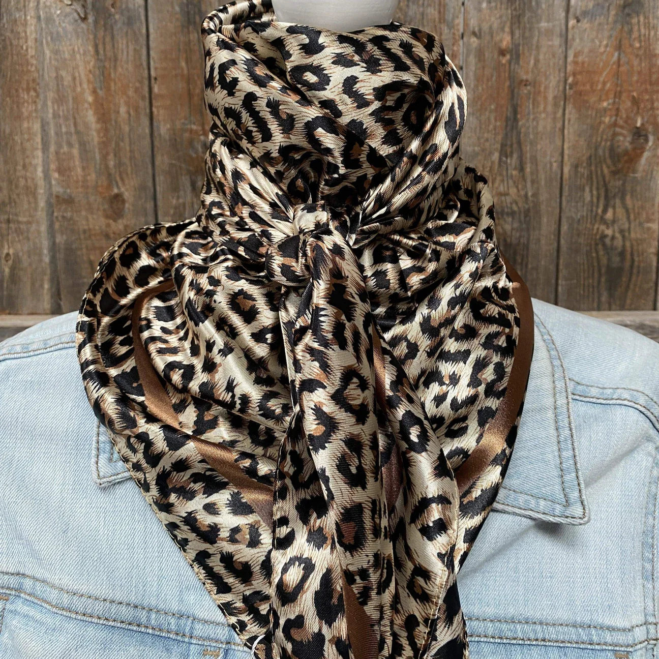 Leopard print wild rag