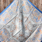 35" x 35" Blue and Tan Paisley Wild Rag WR3419