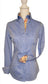 Womens's Western Shirt Blue Chambray with yoke