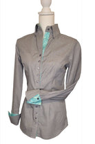 Handmade Texas charcoal western show shirt